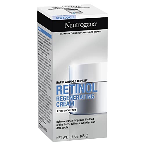 Version 1.0.0 Neutrogena Rapid Wrinkle Repair Retinol Face Moisturizer, Fragrance Free, Daily Anti-Aging Face Cream with Retinol & Hyaluronic Acid to Fight Fine Lines, Wrinkles, & Dark Spots, 1.7 oz - Image 1