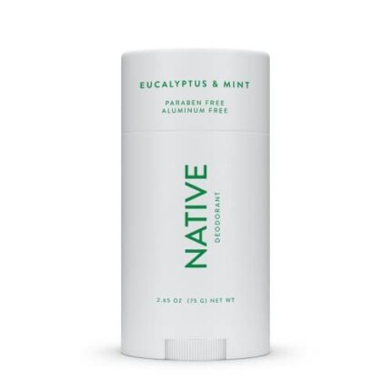 Native Deodorant | Natural Deodorant for Men and Women, Aluminum Free with Baking Soda, Probiotics, Coconut Oil and Shea Butter | Eucalyptus & Mint