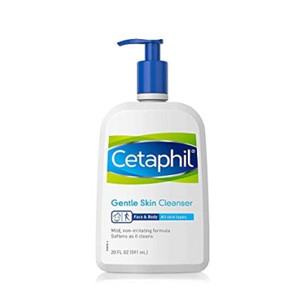 CETAPHIL Gentle Skin Cleanser 20 Fl Oz, Hydrating Face Wash & Body Wash, Ideal For Sensitive, Dry Skin, Non-irritating, Wont Clog Pores, Fragrance-Free, Soap-Free, Dermatologist Recommended