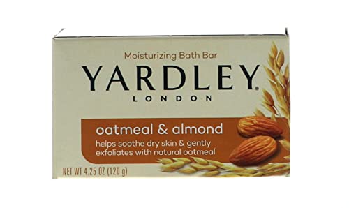 Version 1.0.0 Yardley London Oatmeal and Almond Naturally Moisturizing Bath Bar, 4.0 Oz., 2 Count - Image 1