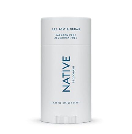 Native Deodorant | Natural Deodorant for Men and Women, Aluminum Free with Baking Soda, Probiotics, Coconut Oil and Shea Butter | Sea Salt & Cedar