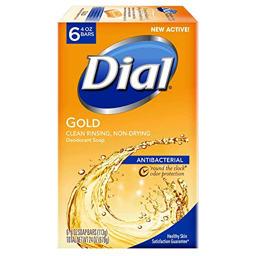 Version 1.0.0 Dial Gold Antibacterial Soap - Six 4 oz Bars per Pack. (1 pack) - Image 1