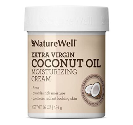 NATURE WELL Smooth & Soften Moisturizing Cream For Face & Body, Infused With Natural Oils & Extracts, Restores Skin Moisture Barrier, 16 Oz. (Coconut)
