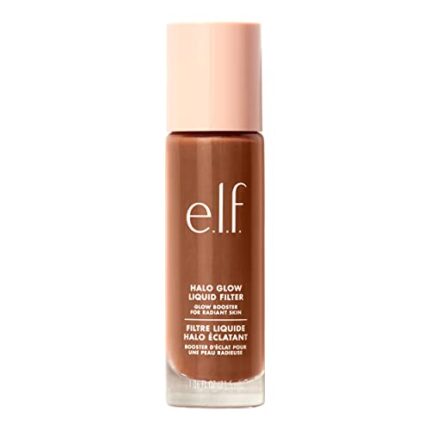 e.l.f. Halo Glow Liquid Filter, Complexion Booster For A Glowing, Soft-Focus Look, Infused With Hyaluronic Acid, Vegan & Cruelty-Free, Deep/Rich