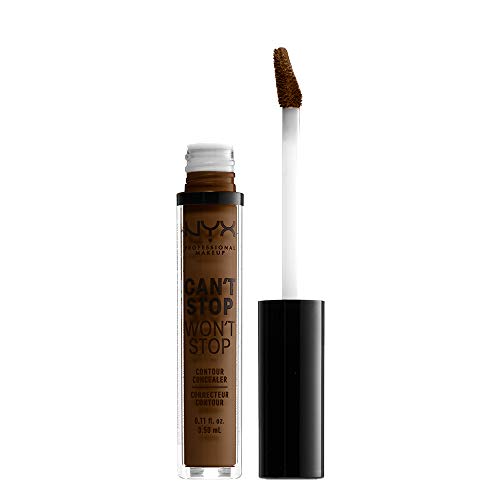 Version 1.0.0 NYX PROFESSIONAL MAKEUP Can't Stop Won't Stop Contour Concealer, 24h Full Coverage Matte Finish - Walnut - Image 1