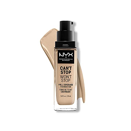 Version 1.0.0 NYX PROFESSIONAL MAKEUP Can't Stop Won't Stop Foundation, 24h Full Coverage Matte Finish - Nude - Image 1