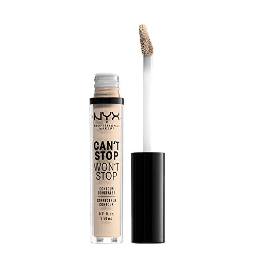 Version 1.0.0 NYX PROFESSIONAL MAKEUP Can't Stop Won't Stop Contour Concealer, 24h Full Coverage Matte Finish - Fair - Image 1