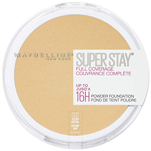Version 1.0.0 Maybelline Super Stay Full Coverage Powder Foundation Makeup, Up to 16 Hour Wear, Soft, Creamy Matte Foundation, Golden Caramel, 1 Count - Image 1