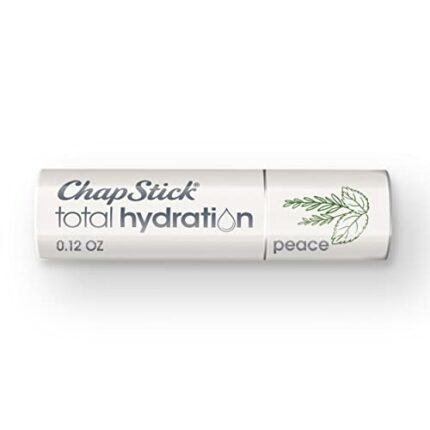 ChapStick Total Hydration Essential Oils Peace Lip Balm, Rosemary + Peppermint Lip Balm Tube, Lip Care - 0.12 Oz