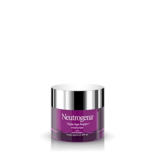 Version 1.0.0 Neutrogena Triple Age Repair Anti-Aging Daily Facial Moisturizer with SPF 25 Sunscreen & Vitamin C, Firming Face & Neck Cream for Dark Spots with Glycerin & Shea Butter, 1.7 Ounce - Image 1
