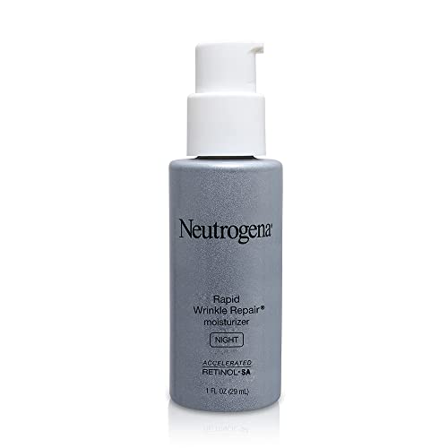 Version 1.0.0 Neutrogena Rapid Wrinkle Repair Retinol Night Face Moisturizer, Daily Anti-Aging Face Cream with Retinol & Hyaluronic Acid to Fight Fine Lines & Wrinkles, 1 fl. oz - Image 1
