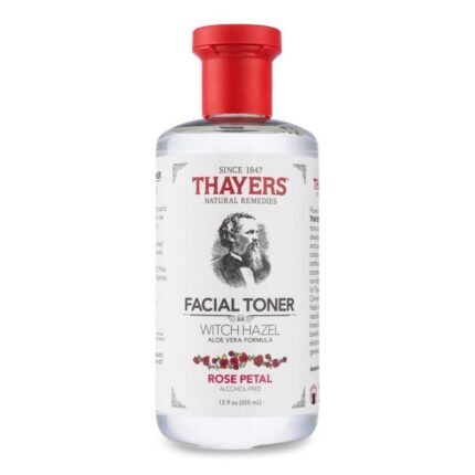 THAYERS Alcohol-Free, Hydrating Rose Petal Witch Hazel Facial Toner with Aloe Vera Formula, 12 Ounce