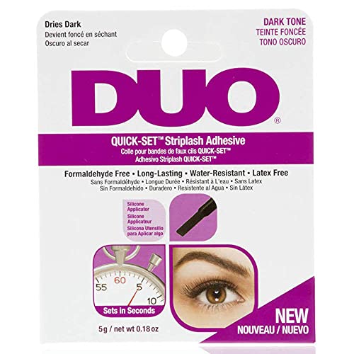 Version 1.0.0 Duo Quick-Set Dark False Strip Lash Adhesive, Dries Dark 0.18 oz x 1 Pack - Image 1