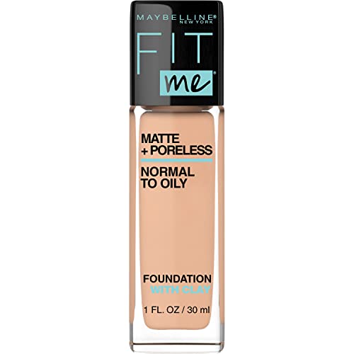 Version 1.0.0 Maybelline New York Fit Me Matte + Poreless Liquid Oil Free Foundation Makeup, 130 Buff Beige - Image 1