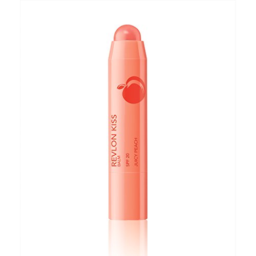 Version 1.0.0 Lip Balm by Revlon, Kiss Tinted Lip Balm, Face Makeup with Lasting Hydration, SPF 20, Infused with Natural Fruit Oils, 015 Juicy Peach, 0.09 Oz - Image 1