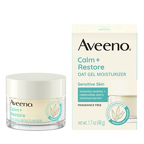 Version 1.0.0 Aveeno Calm + Restore Triple Oat Hydrating Face Serum for Sensitive Skin, Gentle and Lightweight Facial Serum to Smooth and Fortify Skin, Hypoallergenic, Fragrance- and Paraben-Free, 1 fl. Oz - Image 1