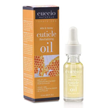 Cuccio Naturale Revitalizing Cuticle Oil - Hydrating Oil For Repaired Cuticles Overnight - Remedy For Damaged Skin And Thin Nails - Paraben/Cruelty-Free Formula - Milk And Honey - 0.5 Oz