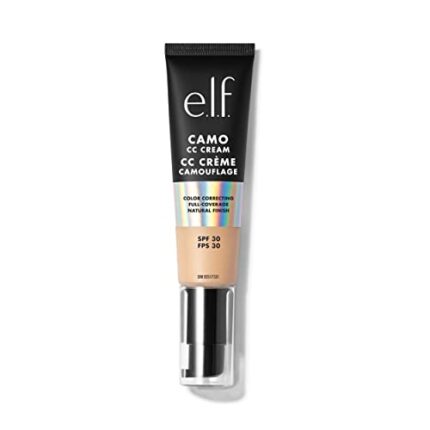 e.l.f. Camo CC Cream, Color Correcting Medium-To-Full Coverage Foundation with SPF 30, Light 240 W, 1.05 Oz (30g)