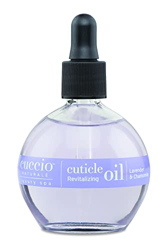 Cuccio Naturale Lavender and Chamomile Cuticle Revitalizing Oil - Moisturizes and Strengthens Nails and Cuticles - Soothing and Nourishing - Paraben and Cruelty Free with Natural Ingredients - 2.5 oz