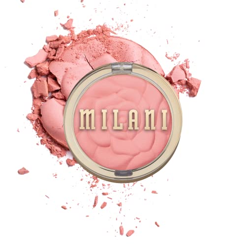 Version 1.0.0 Milani Rose Powder Blush - Tea Rose (0.6 Ounce) Cruelty-Free Blush - Shape, Contour & Highlight Face with Matte or Shimmery Color - Image 1