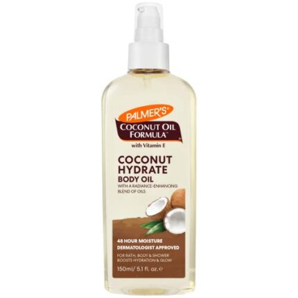Palmer's Coconut Oil Formula Body Oil, Body Moisturizer with Green Coffee Extract, Bath Oil for Dry Skin, 5.1 Ounces