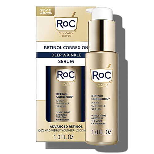 Version 1.0.0 RoC Retinol Correxion Deep Wrinkle Retinol Face Serum with Ascorbic Acid, Daily Anti-Aging Skin Care Treatment for Fine Lines, Dark Spots, Acne Scars, 1 Ounce (Packaging May Vary) - Image 1