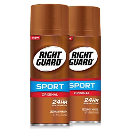 Right Guard Sport Original Deodorant Aerosol Spray, 8.5 Ounce, 2 Count (Pack of 1)
