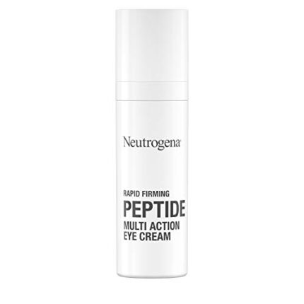 Neutrogena Rapid Firming Peptide Multi Action Depuffing & Brightening Eye Cream, Hydrating & Fragrance-Free Eye Firming Cream to visibly Reduce Fine Lines & Puffiness, 0.5 fl. oz