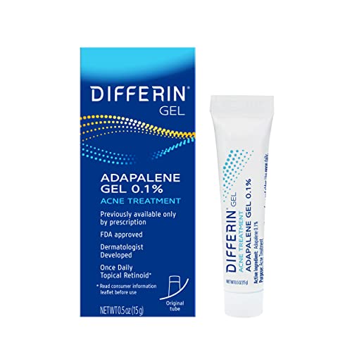 Version 1.0.0 Differin Acne Treatment Gel, 30 Day Supply, Retinoid Treatment for Face with 0.1% Adapalene, Gentle Skin Care for Acne Prone Sensitive Skin, 15g Tube (Packaging May Vary) - Image 1