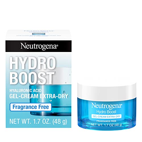 Version 1.0.0 Neutrogena Hydro Boost Face Moisturizer with Hyaluronic Acid for Extra Dry Skin, Fragrance Free, Oil-Free, Non-Comedogenic Gel Cream Face Lotion, 1.7 oz - Image 1