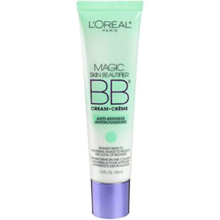L'Or?al Paris Makeup Magic Skin Beautifier Anti-Redness BB Cream Tinted Moisturizer, 1 Ounce