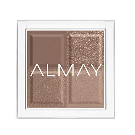 Eyeshadow Palette by Almay, Longlasting Eye Makeup, Single Shade Eye Color in Matte, Metallic, Satin and Glitter Finish, Hypoallergenic, 180 Ambition, 0.1 Oz