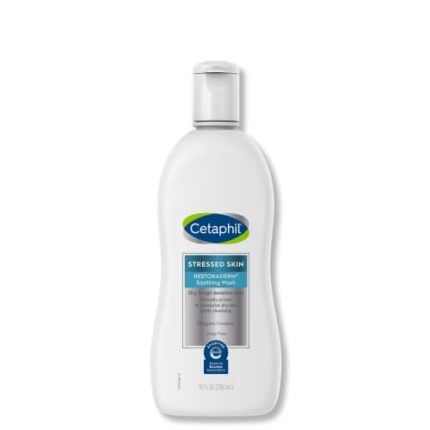 CETAPHIL RESTORADERM Soothing Wash, 10 fl oz, Soothes Dry, Stressed Skin, Hypoallergenic, Soap & Paraben Free, National Eczema Association Endorsed