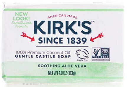 Kirk's Original Coco Castile Bar Soap Soothing Aloe Vera 4 Ounces (1 Pack)