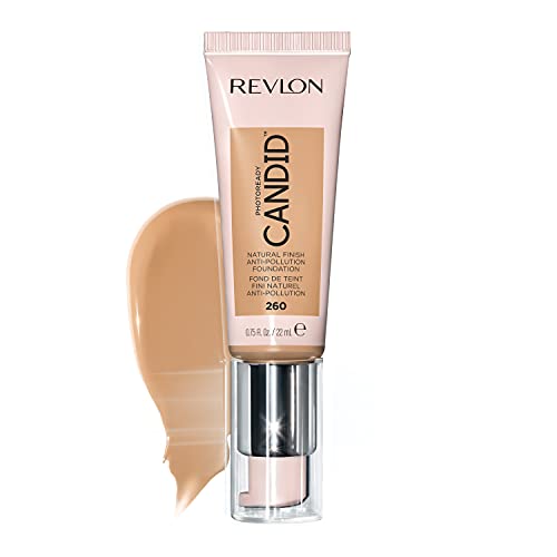 Version 1.0.0 Revlon PhotoReady Candid Natural Finish Foundation, with Anti-Pollution, Antioxidant, Anti-Blue Light Ingredients, 260 Chai, 0.75 fl. oz. - Image 1