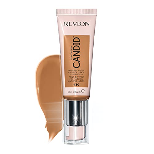 Version 1.0.0 Revlon PhotoReady Candid Natural Finish Foundation, with Anti-Pollution, Antioxidant, Anti-Blue Light Ingredients, 430 Honey Beige, 0.75 fl. oz. - Image 1