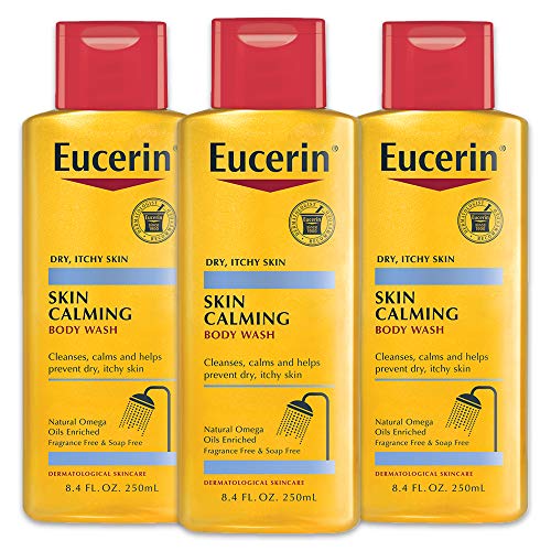 Version 1.0.0 Eucerin Skin Calming Body Wash - Cleanses and Calms to Help Prevent Dry, Itchy Skin - 8.4 Fl Oz (Pack of 3) - Image 1