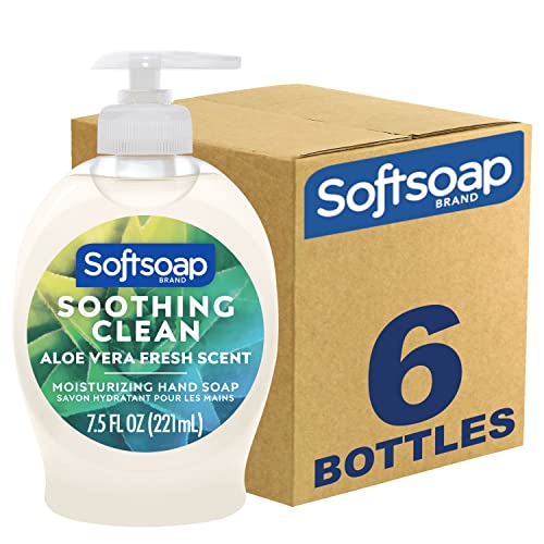 Version 1.0.0 Softsoap Moisturizing Liquid Hand Soap, Soothing Clean Aloe Vera - 7.5 Fl Oz (Pack of 6) - Image 1
