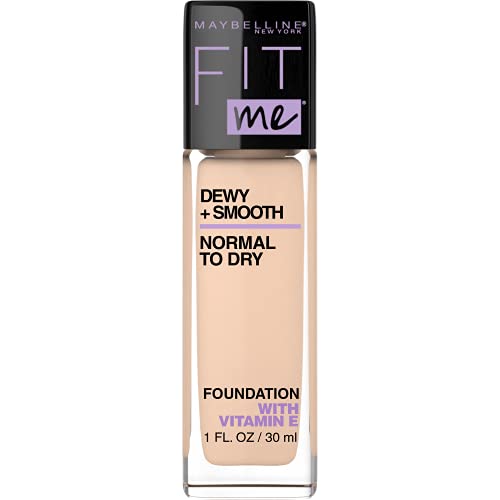 Version 1.0.0 Maybelline Fit Me Dewy + Smooth SPF 18 Liquid Foundation Makeup, Ivory, 1 Count - Image 1