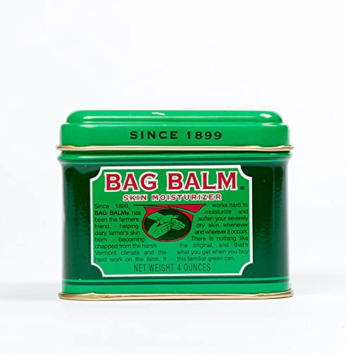 Version 1.0.0 Bag Balm Vermont's Original Hand Moisturizer, Hand Balm for Dry Skin, Cracked Hands, Heels & Dry Hands Treatment, For Dogs and More Ointment, Dry Skin Lotion - 4oz Tin, 1 Pack - Image 1