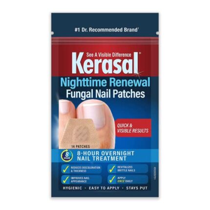 Kerasal Nighttime Renewal Fungal Nail Patches - 14 Count - Overnight Nail Repair for Nail Fungus Damage, 8-Hour Nail Treatment Restores Healthy Appearance?