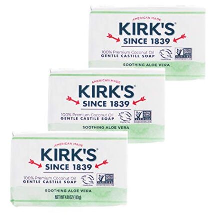 Kirk's Gentle Castile Soap - Soothing Aloe Vera, 3 Count