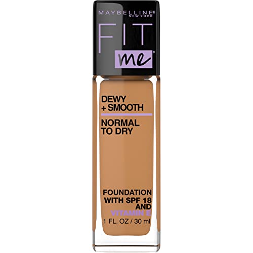 Version 1.0.0 Maybelline Fit Me Dewy + Smooth Liquid Foundation Makeup with SPF 18, Toffee, 1 fl. oz. - Image 1