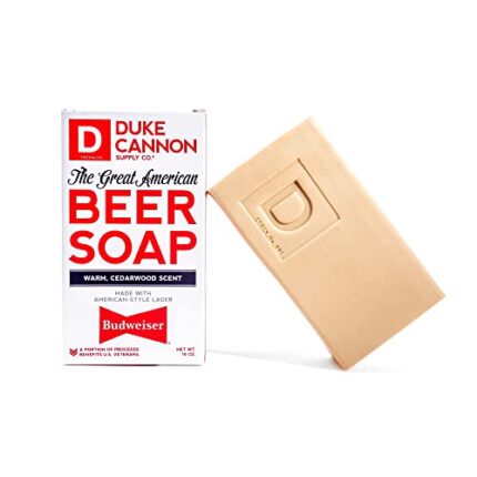 Duke Cannon Supply Co. Great American Beer Soap Bar for Men, 10 ounce